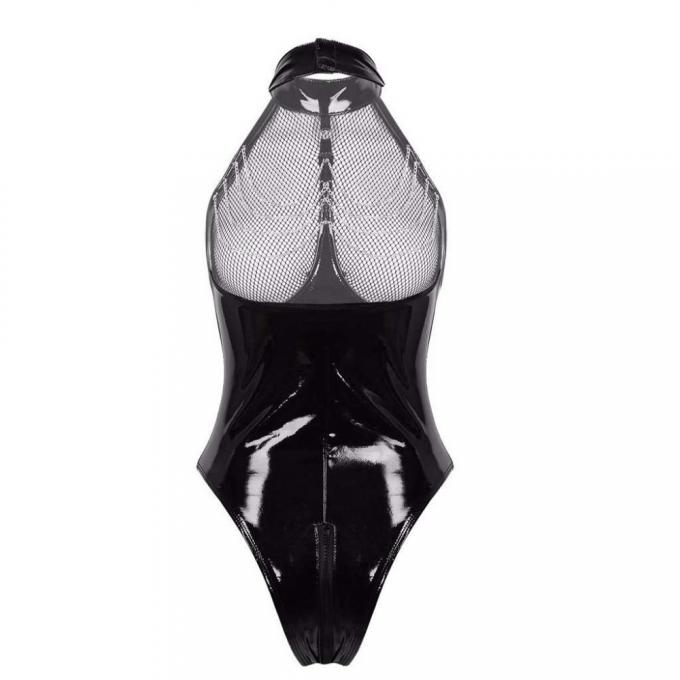 Mesh Lingerie Sex Babydoll Erotic de couro 