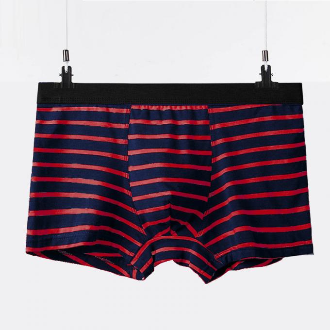 Os adultos puros "sexy" dos resumos do algodão do roupa interior dos homens do algodão de XXXL 165kg 95kg listram esportes 0