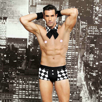 Empregada doméstica floral Costume Lingerie S-M European Style das roupa interiores &quot;sexy&quot; dos homens principais
