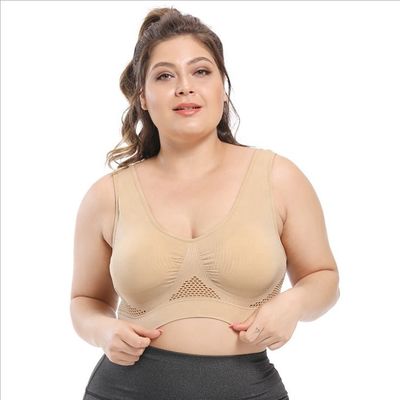 A ioga ostenta o grande roupa interior do laço do algodão dos sutiãs 44C 44D 3XL 4XL das senhoras