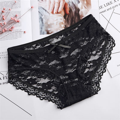 Malha oca sem emenda feita malha &quot;sexy&quot; do Spandex 3XL da roupa interior do roupa interior do algodão preto