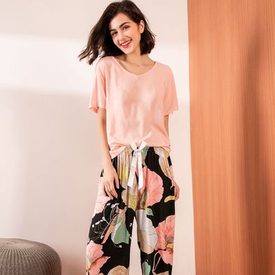 Terno de seda da noite da roupa de noite 62cm XS 2XL dos pijamas das mulheres 3XL para senhoras