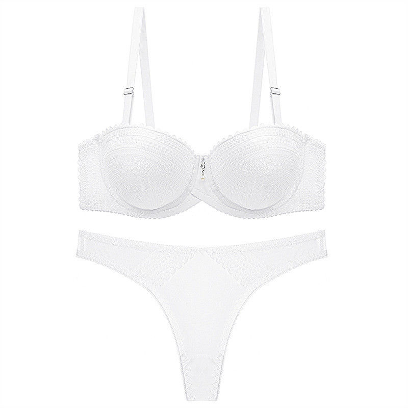O sutiã &quot;sexy&quot; contínuo do calcinha da senhora 90B 90C ajustou o roupa interior das mulheres de XXXL 50kg ajusta-se
