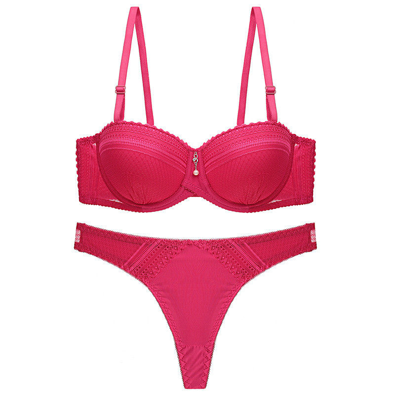 O sutiã &quot;sexy&quot; contínuo do calcinha da senhora 90B 90C ajustou o roupa interior das mulheres de XXXL 50kg ajusta-se