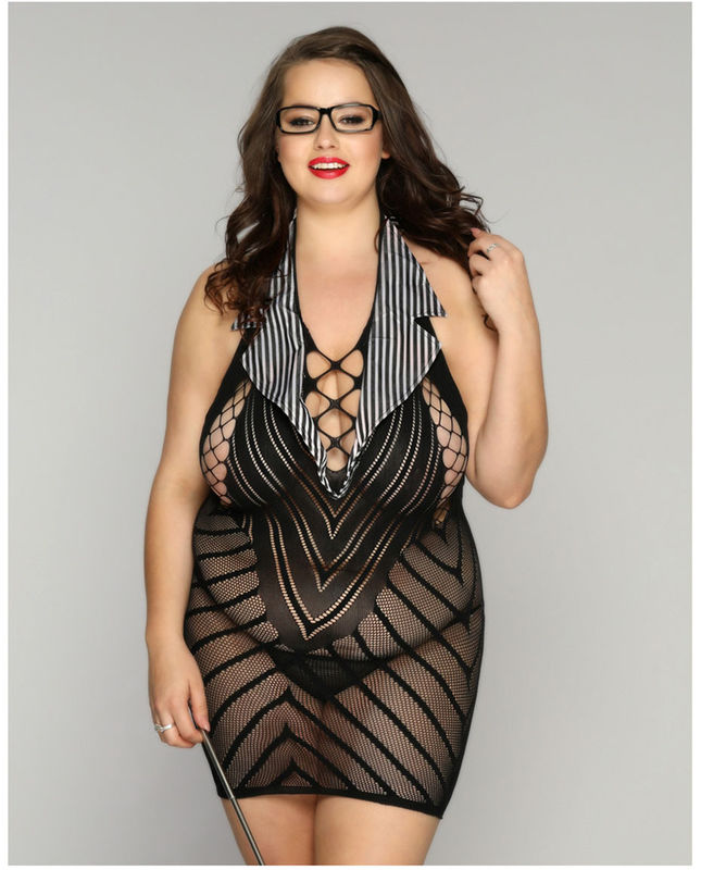 Laço &quot;sexy&quot; da roupa interior M-XXL de Cosplay da cintura de School 95cm do professor um Bodysuit da parte