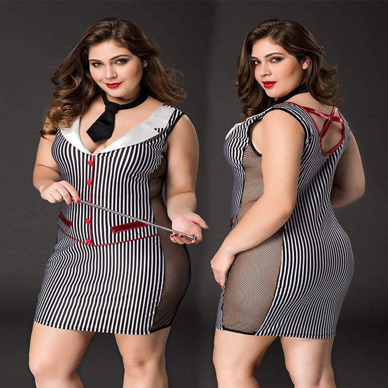 Laço &quot;sexy&quot; da roupa interior M-XXL de Cosplay da cintura de School 95cm do professor um Bodysuit da parte