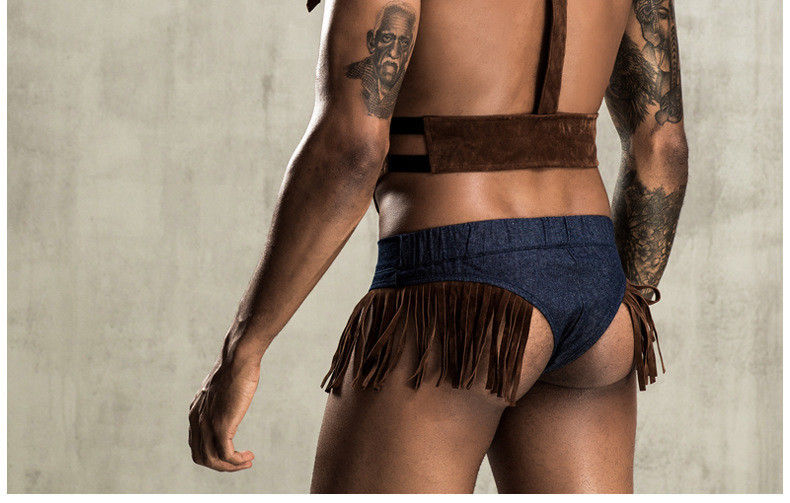 Da empregada doméstica "sexy" de nylon da vaca do poliéster roupa interior sem mangas do chapéu de Lingerie Man Floral