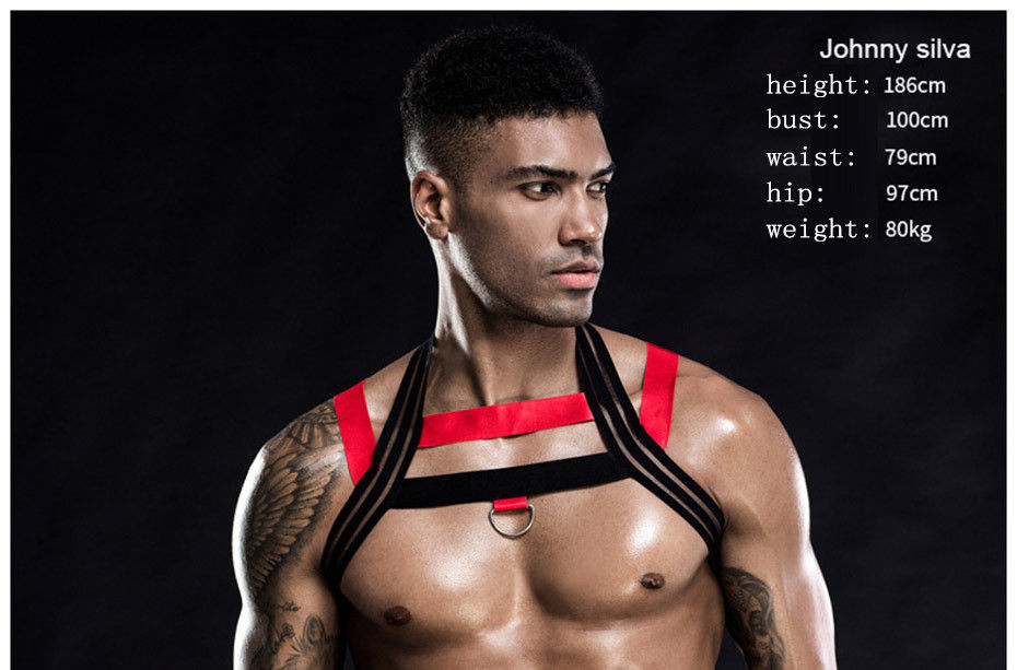Jogo &quot;sexy&quot; do papel de Catsuit do busto do Bodysuit 105cm das roupa interiores dos homens sem mangas de nylon