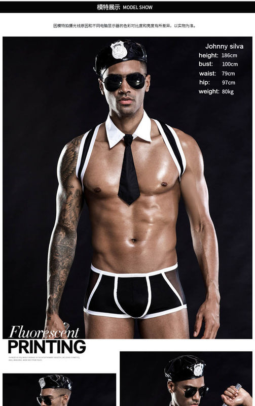 Roupa interior "sexy" floral da polícia de Cosplay