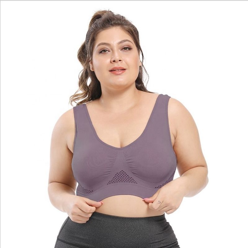 A ioga ostenta o grande roupa interior do laço do algodão dos sutiãs 44C 44D 3XL 4XL das senhoras