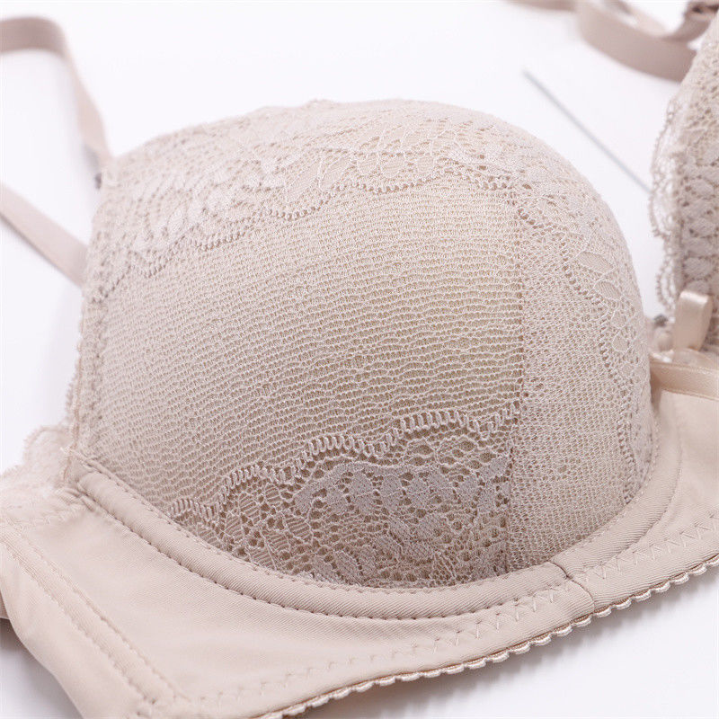 o laço de 75B 75C levanta as mulheres anti-bacterianas do sutiã 50kg 60kg de Bralette feitas malha