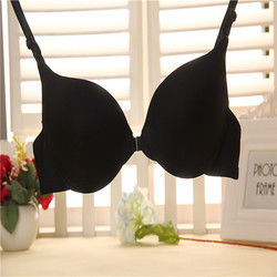 A planície &quot;sexy&quot; de nylon dos sutiãs das mulheres do algodão 32a 38A tingiu Front Closure Bra Full Cup