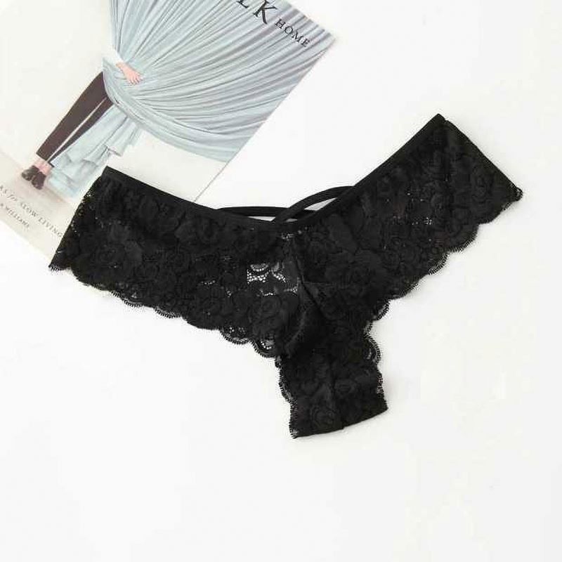 As calcinhas pretas de nylon da G-corda 4XL 5XL atam calcinhas &quot;sexy&quot; do roupa interior das mulheres