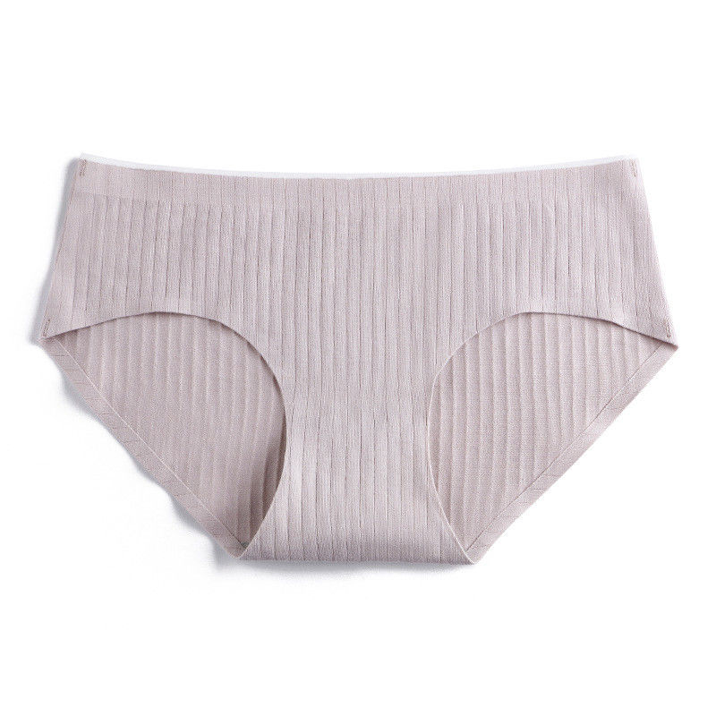A planície tingiu o corte feito malha Boyshorts sem emenda do laser do algodão informa a cintura média
