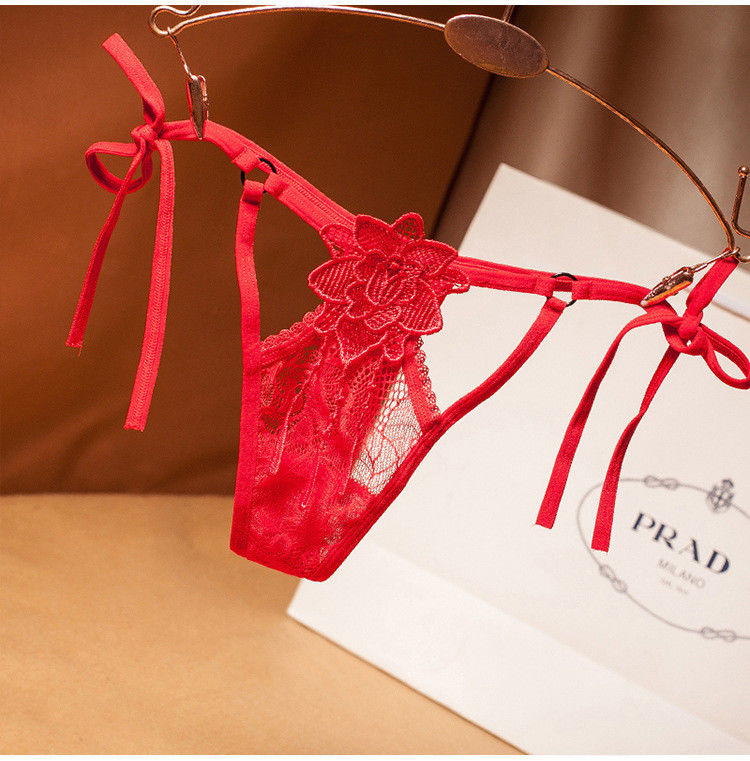 Gancho G - a cuecas &quot;sexy&quot; da mulher do bordado da cuecas do roupa interior das senhoras da corda