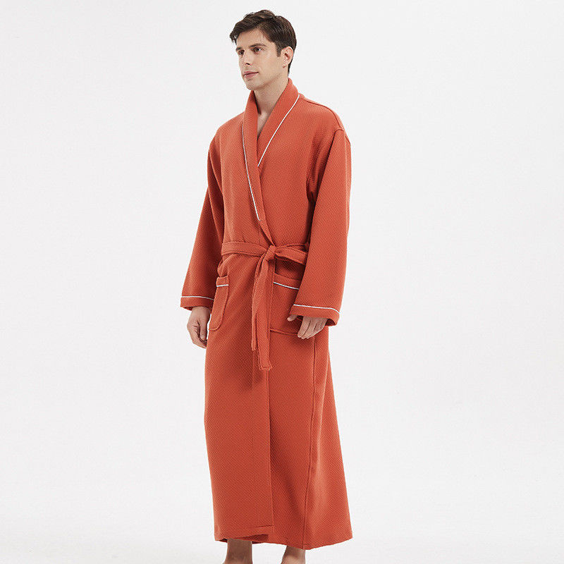 Mais pyjamas mornos do tecido de algodão contínuo da roupa de noite dos homens de Loungewear para homens