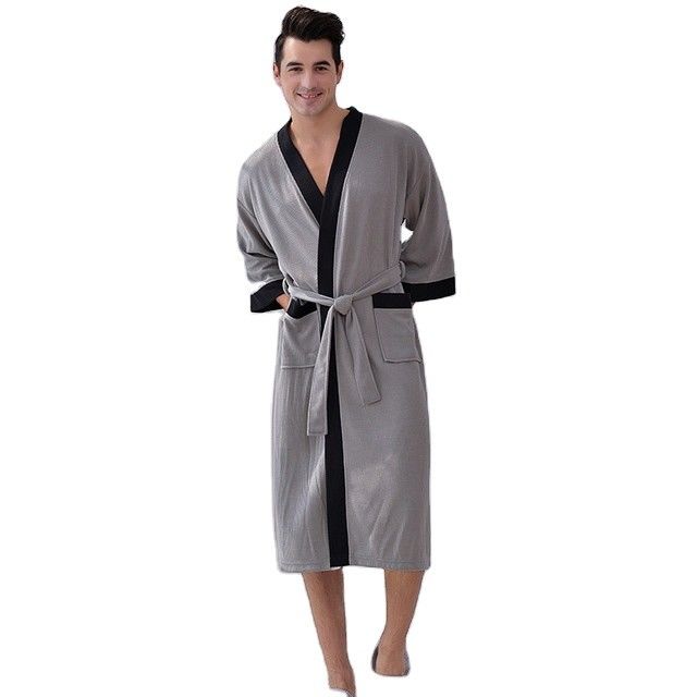 Fibra de poliéster morna das calças de pijama dos homens do Xl Xxl da roupa de noite dos homens do roupão