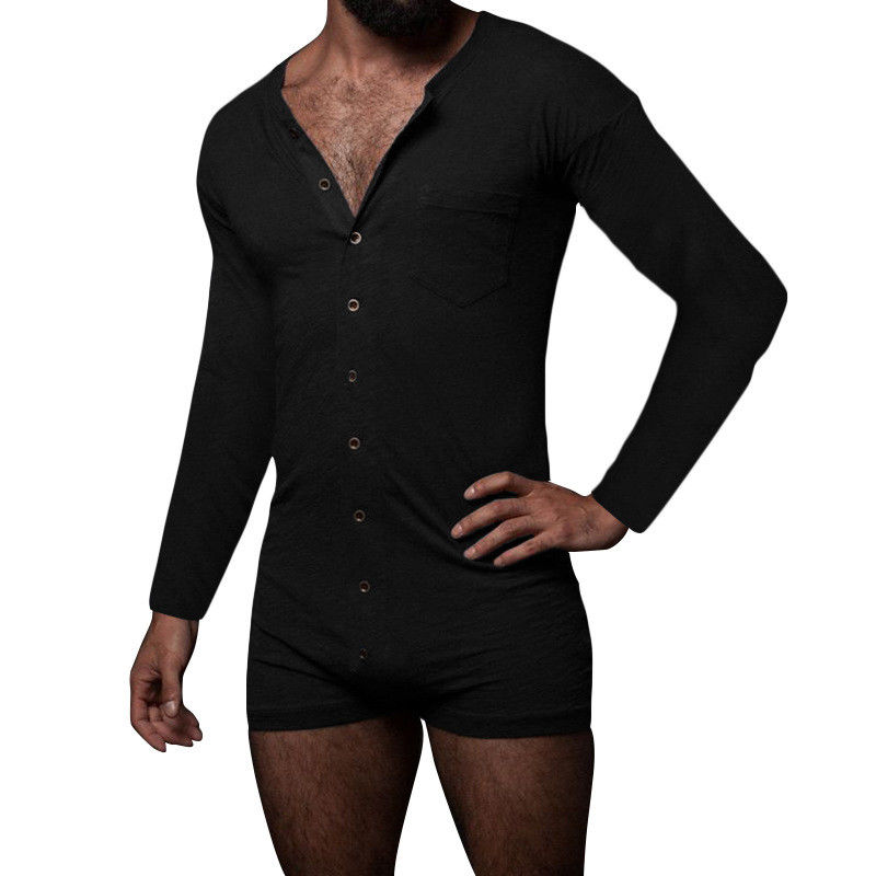 O Pyjama &quot;sexy&quot; do verão dos homens ajustou o fato-macaco &quot;sexy&quot; de Onesie dos homens sem mangas contínuos