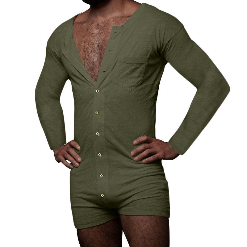 O Pyjama &quot;sexy&quot; do verão dos homens ajustou o fato-macaco &quot;sexy&quot; de Onesie dos homens sem mangas contínuos