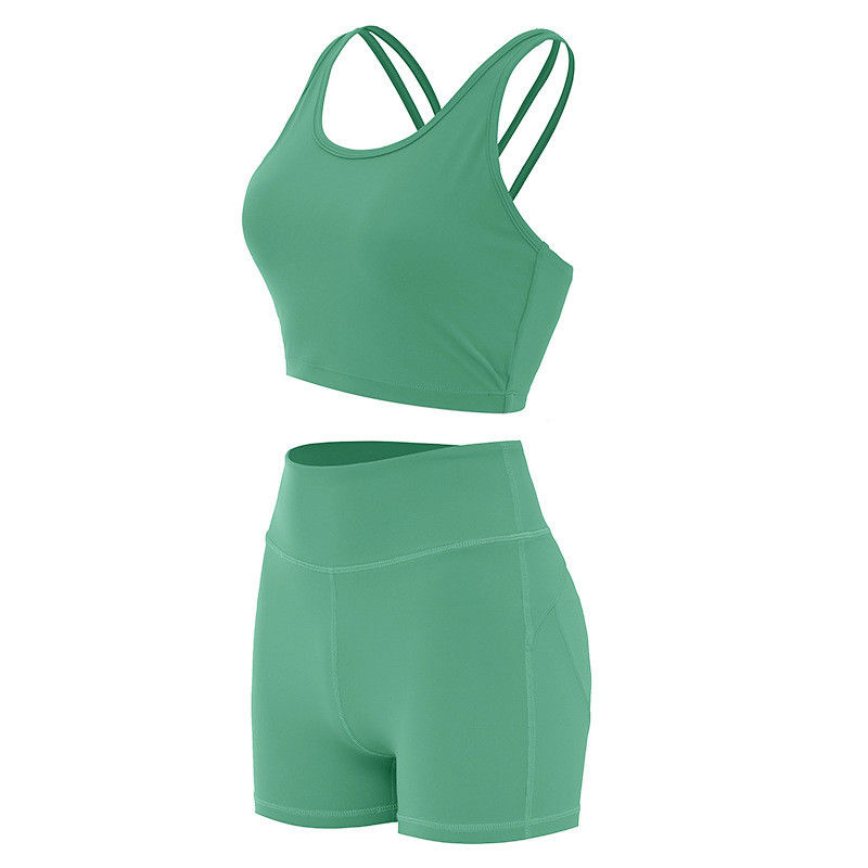 Os sutiãs fêmeas dos esportes do short de Lifying da extremidade marcaram o Activewear sem emenda dos grupos do exercício
