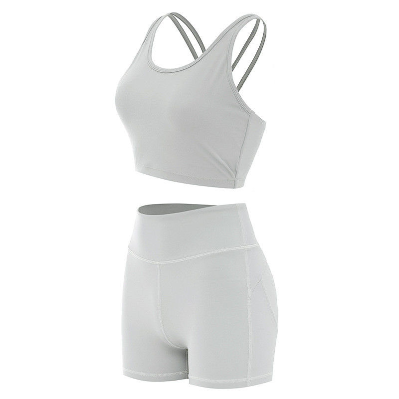 Os sutiãs fêmeas dos esportes do short de Lifying da extremidade marcaram o Activewear sem emenda dos grupos do exercício