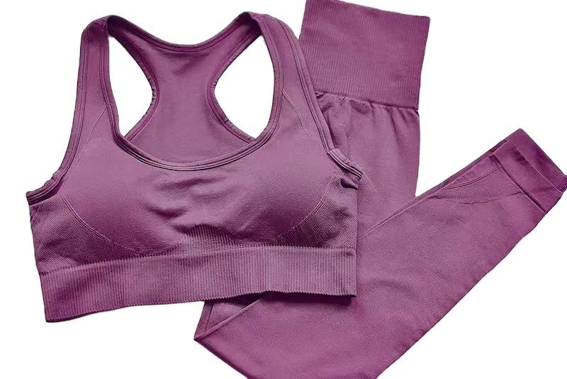 Caneleiras fêmeas de formação dos sutiãs S M L High Waist Fitness dos esportes do poliéster do terno