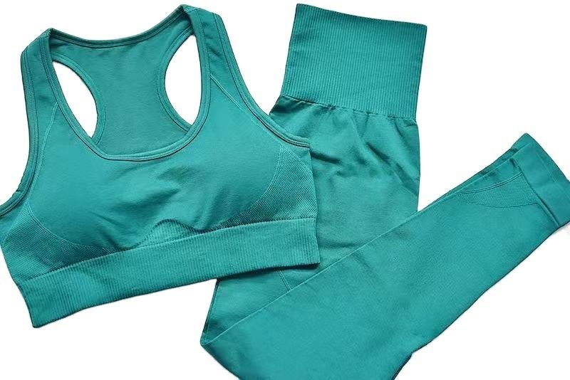 Caneleiras fêmeas de formação dos sutiãs S M L High Waist Fitness dos esportes do poliéster do terno