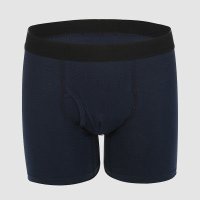 O pugilista de bambu do Spandex do algodão da fibra informa o roupa interior de rayon XS-2XL dos homens do short