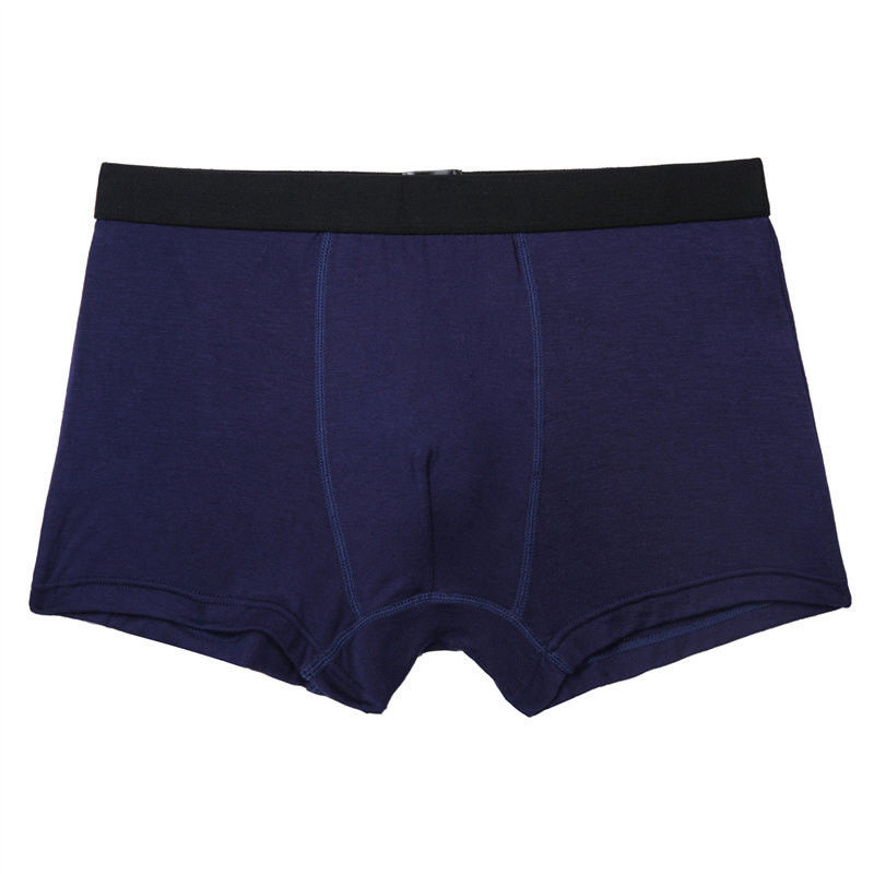 Roupa interior preto do Spandex do algodão 5 do roupa interior 95 dos homens do algodão do pugilista do RTS
