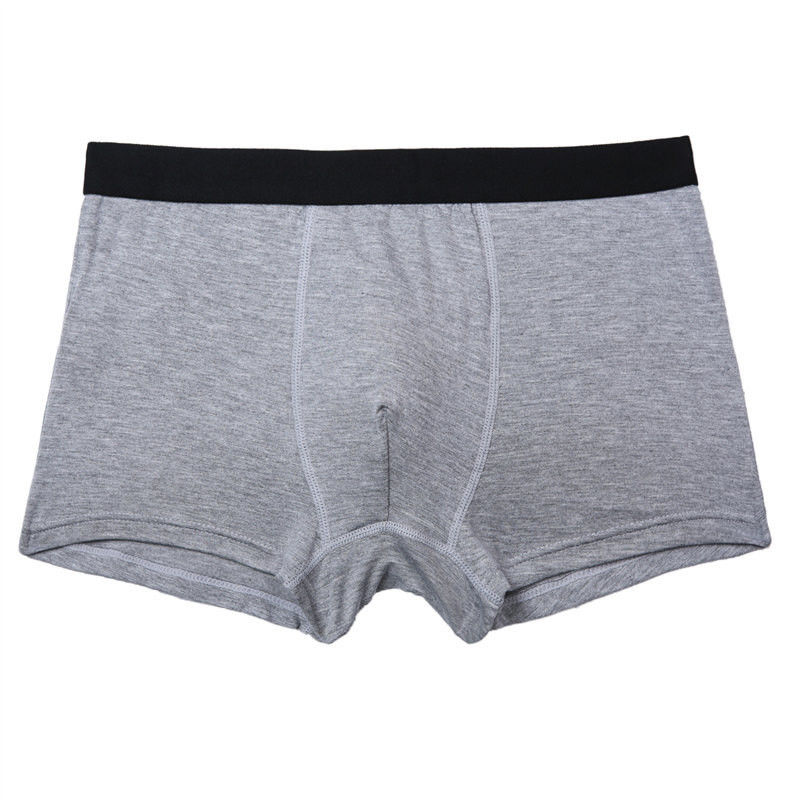 Roupa interior preto do Spandex do algodão 5 do roupa interior 95 dos homens do algodão do pugilista do RTS