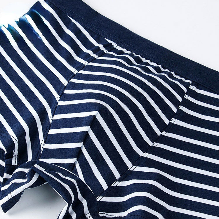Os adultos puros &quot;sexy&quot; dos resumos do algodão do roupa interior dos homens do algodão de XXXL 165kg 95kg listram esportes