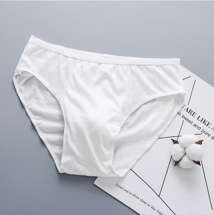 Resumos penteados do Spandex do algodão do triângulo do biquini do roupa interior dos homens do algodão da faixa