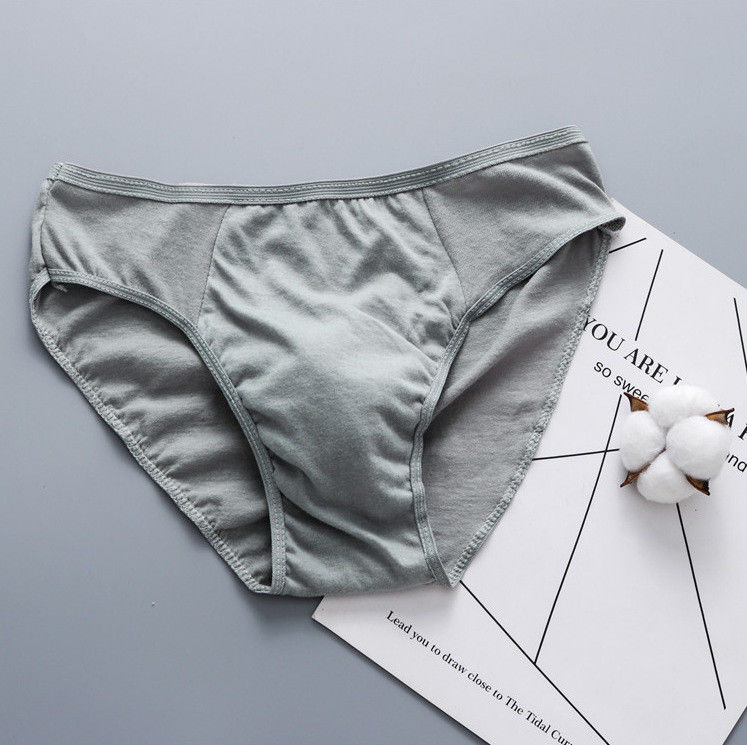 Resumos penteados do Spandex do algodão do triângulo do biquini do roupa interior dos homens do algodão da faixa