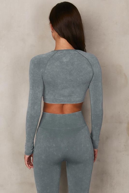 A roupa traseira da ioga do Gym do fechamento marcou o busto sem emenda do terno 58cm da ioga