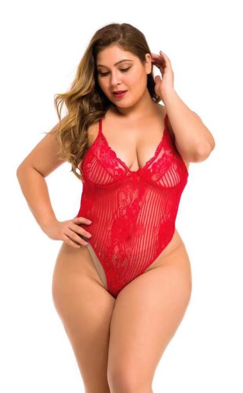 Tentação sem mangas mais o poliéster branco 95 do laço L-5XL da roupa interior da boneca