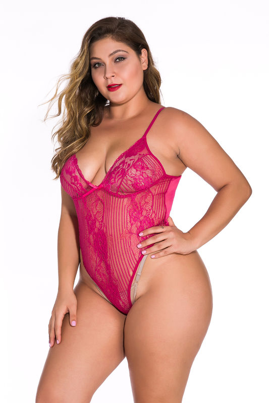 Tentação sem mangas mais o poliéster branco 95 do laço L-5XL da roupa interior da boneca