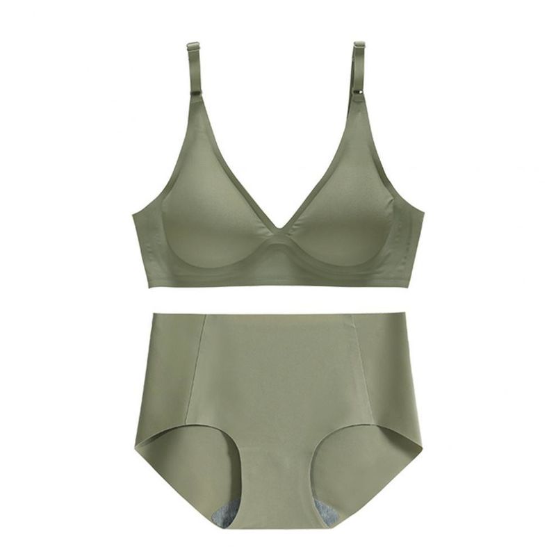 O decote em V sem emenda tecido Bralette de Racerback marcou 3/4 de copo levanta o sutiã