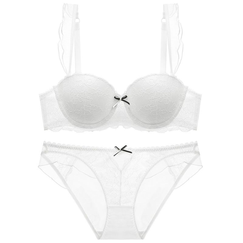 as senhoras transparentes ultra finas brancas Underwired do sutiã XXXL de 80B 85C 90B 90C acolchoaram não sutiãs